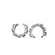 BOUCLE D OREILLE CLIP A STRASS 1 RANGEE