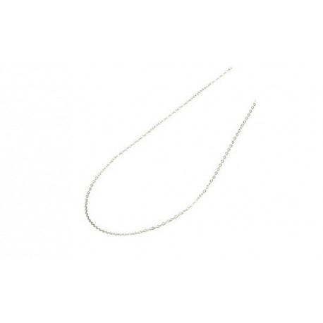 Chaine plaq. argent mailles ovales