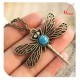 PENDENTIF VINTAGE LIBELLULE