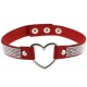 LOT COLLIER ROUGE A STRASS POUR CHIEN ET  MAITRESSE