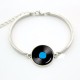 Bracelet Disque Vinyle Style Disco