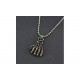 Collier main squelette tête de mort