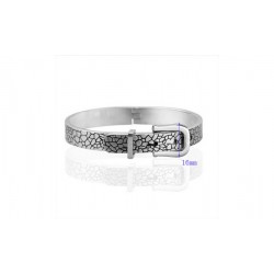 Gourmette acier ceinture de serpent