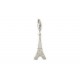 Pendentif charm plaqué argent Tour Eiffel