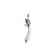 Pendentif charm plaqué argent sabre