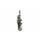 Pendentif charm plaqué argent lézard