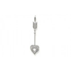 Pendentif charm plaqué argent flèche