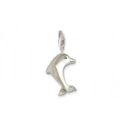 Pendentif charm plaqué argent dauphin