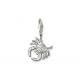 Pendentif charm plaqué argent cancer