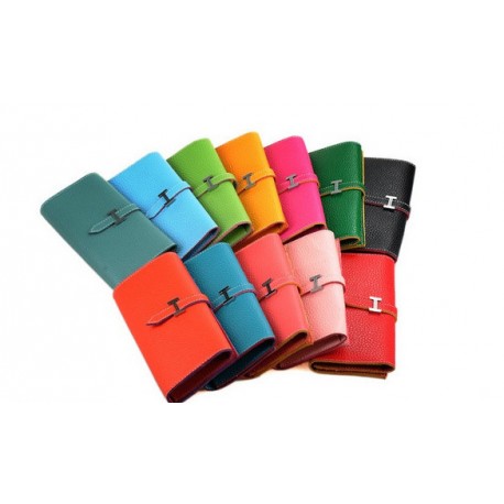 Porte-Feuilles Simili Cuir Coloré H