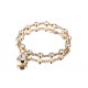 Bracelet coeur doré CZ
