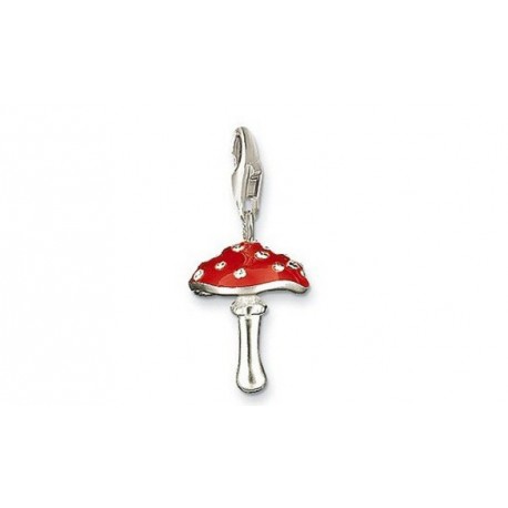 Pendentif Charm Plaqué Argent Champignon