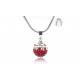 Collier Bille De Strass Rouge Shamballa