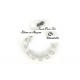 Bracelet Shamballa coton blanc