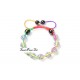 Bracelet Shamballa coton multicolore